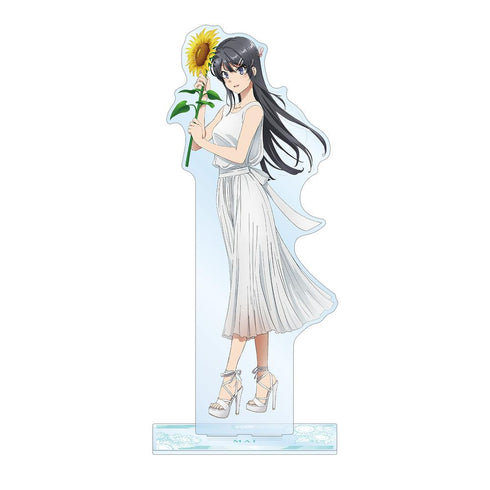 『青春ブタ野郎はバニーガール先輩の夢を見ない』描き下ろしイラスト 桜島麻衣 ひまわりと白いワンピースver. 特大アクリルスタンド【202509再販】